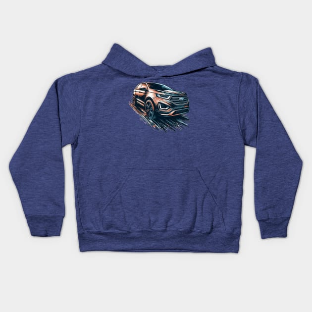 Ford Edge Kids Hoodie by Vehicles-Art